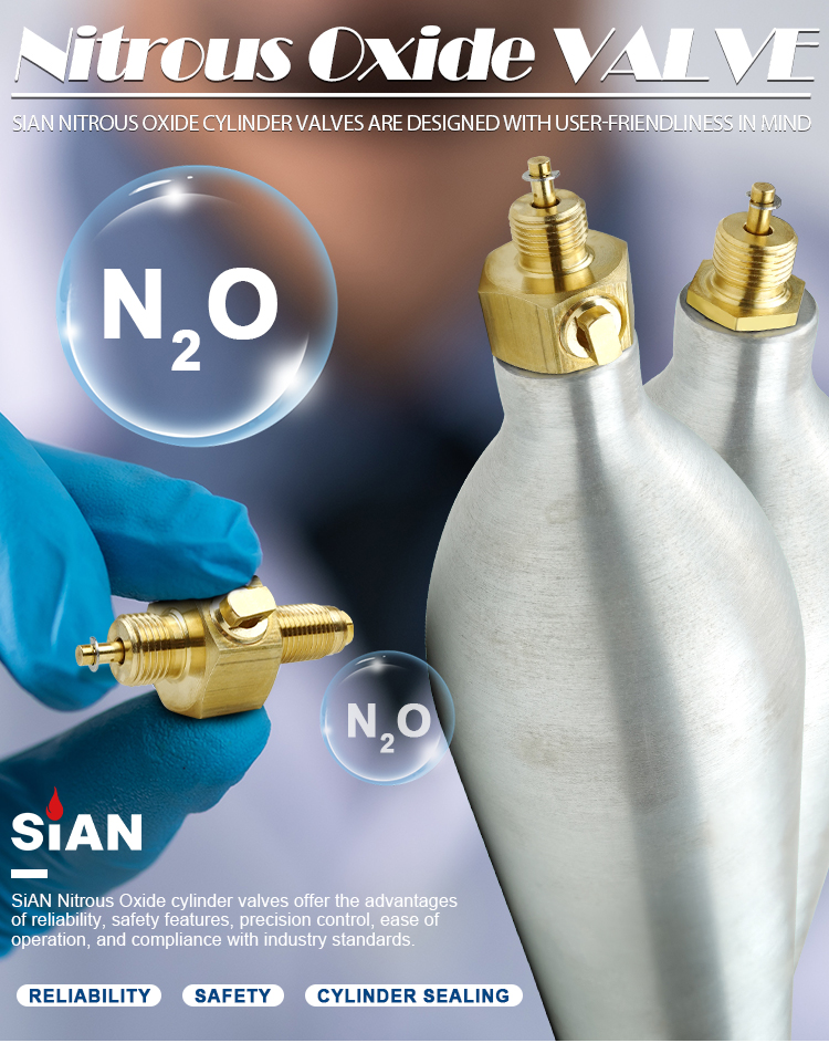 SiAN Nitrous Oxide Cylinder Valves N2O Valve (1)