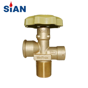 SiAN Manufacturer V9 Kitchen Cooking LPG Cylinder Handwheel Brass POL Gas Valve For Philippines