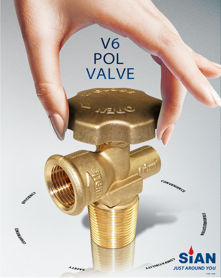 SiAN V6 LPG POL Cylinder Valve (1)