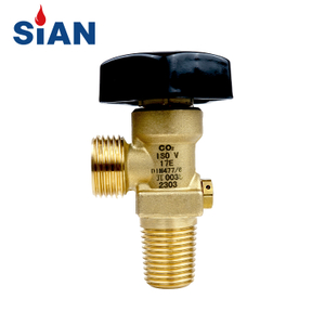 SiAN Valve Manufacturer Safety Brass CO2 Gas Cylinder Valves TPED Certification