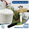 SiAN Customizable 20LBS Propane Tank QCC OPD Overfill Valve For Sale
