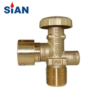 SiAN LPG Cylinder Valve Venezuela Standard Inflatable Head PV6 Valves