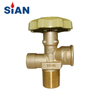 SiAN Manufacturer V9 Kitchen Cooking LPG Cylinder Handwheel Brass POL Gas Valve For Philippines