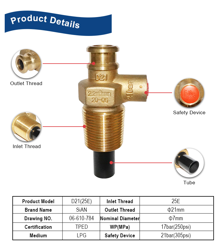 SiAN LPG D21 25E Self-closing Valve (2)