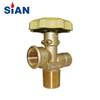 SiAN Manufacturer V9 Kitchen Cooking LPG Cylinder Handwheel Brass POL Gas Valve For Philippines