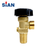 SiAN Valve Manufacturer Safety Brass CO2 Gas Cylinder Valves TPED Certification