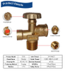 SiAN 17bar Brass Safety 510U LPG Cylinder Mexico 40 LBS POL Valves