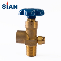 SiAN Brass Diaphragm Type Industrial Argon Gas Cylinder Handwheel Valves