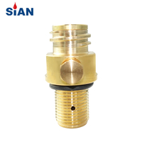 SiAN Soda Cylinder Valve Brass Cylinder Valve High Pressure CO2 Soda Maker Valve