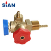 SiAN Industrial Gas Double Freon Refrigerant Recovery Cylinder Valves With TPED Approved