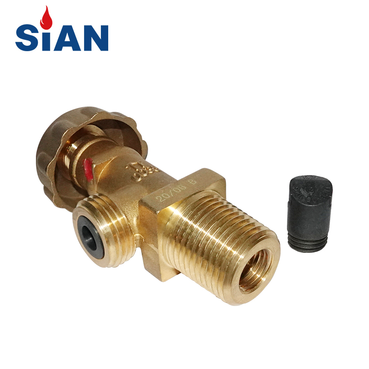 SiAN Valves Manufacturer Brass French LPG F-type Cylinder Control Valves V5-1B TPED
