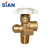 SiAN Brass Safety 100 Pound LPG Cylinder POL Valves For 100 lb Propane Tank