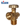 SiAN 17bar Brass Safety 510U LPG Cylinder Mexico 40 LBS POL Valves