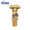 SiAN LPG F-Type PV05 Handwheel Brass Safety Gas Cylinder Control Valve