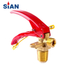 CE Approval Brass Valve with Safety Device for CO2 Fire Extinguisher