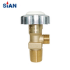 SiAN Industrial Brass Argon Gas Cylinder Handwheel Valves with TPED Certification