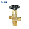 CGA320B CO2 Cylinder Axial Type Valve Brass From China Valve Factory Ningbo Fuhua SiAN Brand