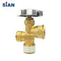 100 Pound LPG Gas Cylinder Valve MX100 Safety LPG POL Valve For Mexico