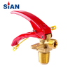 CE Approval Brass Valve with Safety Device for CO2 Fire Extinguisher