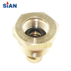 PV01-01 Hexagonal LPG Camping Gas Cylinder Valve Brass Alloy LPG Valve