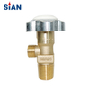 SiAN Industrial Brass Argon Gas Cylinder Handwheel Valves with TPED Certification