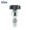 Chrome Plated Finish Diaphragm Type QF-21A Brass Industrial Oxygen Air Nitrogen Gas Cylinder Valve