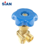 QF-2C Flapper Type Cylinder Brass Gas Valve For Industrial Gas Range O2/Air/N2