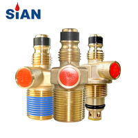 SiAN D16 LPG Compact Gas Cylinder Valves 3/4''-14 NGT Propane Tank Cooking Control Valve