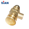 SiAN Factory D27 LPG Composite Cylinder Self Closing Brass Valves