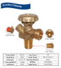 SiAN V8 LPG Cylinder Handwheel Valves 18T Inlet Gas Valves TPED Certificated