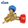 SiAN R22 Double Freon Cylinder Valve Refrigerant Gas Stove Control Valve 