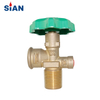 Liquefied Petroleum Gas V6 Copper Valve With Ergonomic Handwheel