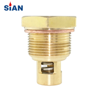 PV01-01 Hexagonal LPG Camping Gas Cylinder Valve Brass Alloy LPG Valve