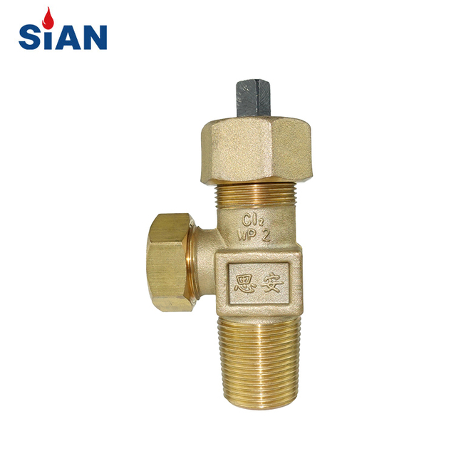 QF-10 Industrial Gas Cl2 Cylinder Needle Type Valve Brass