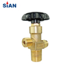 CGA320B CO2 Cylinder Axial Type Valve Brass From China Valve Factory Ningbo Fuhua SiAN Brand