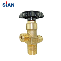 Carbon Dioxide Cylinder Valve CGA320B Carbon Dioxide Cylinder Axial Type Brass CO2 Gas Valve