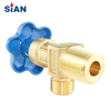 QF-2C Reliable FUHUA Factory SiAN Brand Safe Industrial Gas Range N2/O2/Air Cylinder Flapper Type Valve Brass