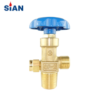 High Quality SiAN Brand QF-2 Industrial Oxygen Nitrogen Air Safe Cylinder Flapper Type Brass Gas Valve