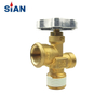 100 Pound LPG Gas Cylinder Valve MX100 Safety LPG POL Valve For Mexico
