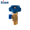 Brass Zinc Oxygen Gas Cylinder Valve For Industrial