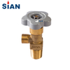 Brass Nitrogen Argon Helium Gas Cylinder Valve