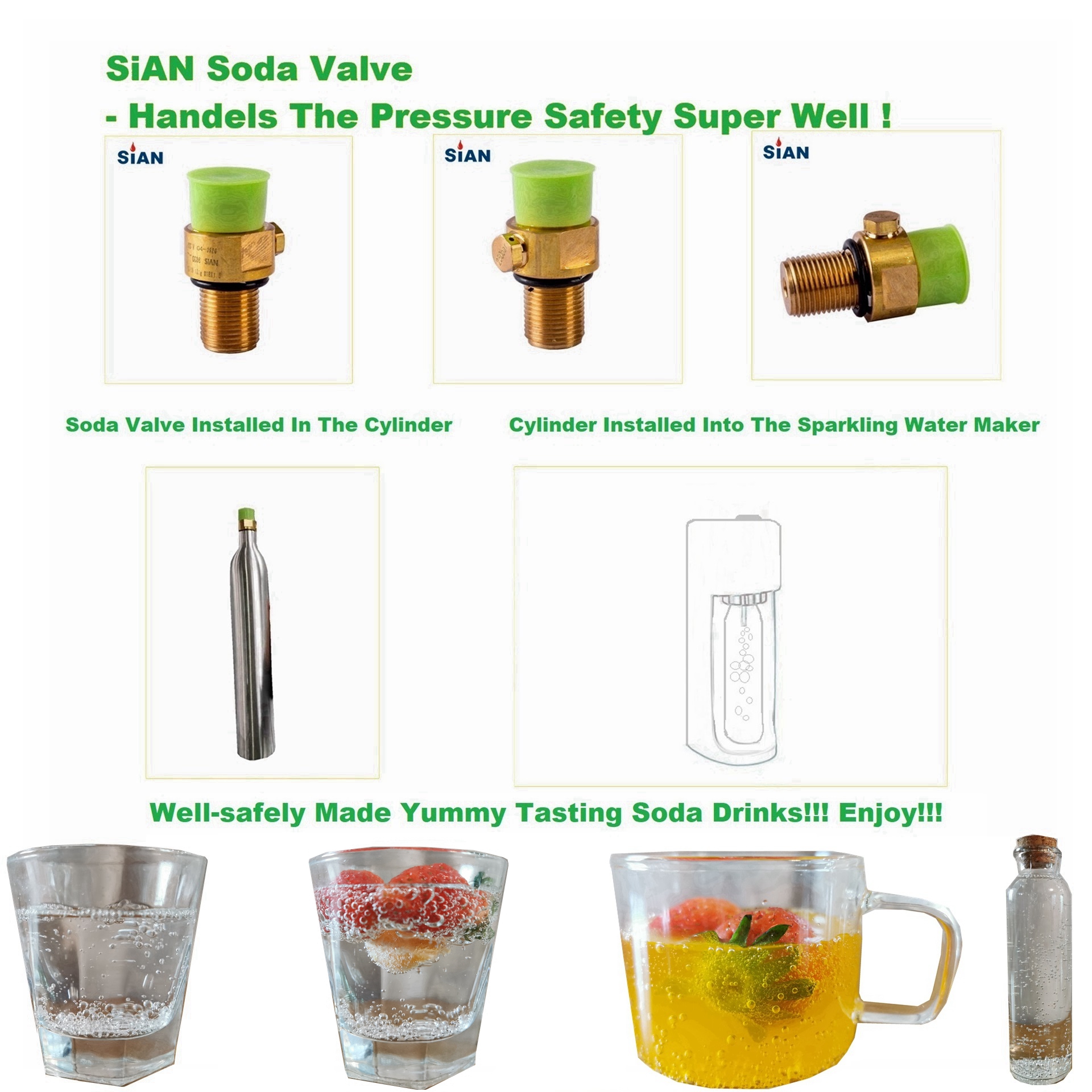 Co2 Safety Control Gas Cylinder Valves