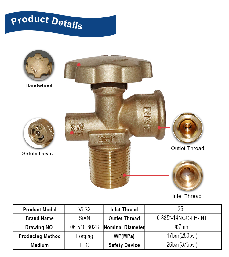 SiAN V6S2 LPG POL Valve for Philliphines (2)