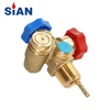 SiAN Industrial Gas Double Freon Refrigerant Recovery Cylinder Valves With TPED Approved