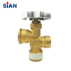 100 Pound LPG Gas Cylinder Valve MX100 Safety LPG POL Valve For Mexico