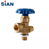 Brass Oxygen Nitrogen Gas Cylinder Valve