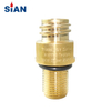 SiAN Soda Cylinder Pin Valve Brass Cylinder Valve High Pressure CO2 Soda Maker Valve