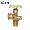 SiAN Brass LPG V6S2 Cylinder POL Valve Propane Tank Gas Control Valves Manufacturer