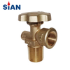 SiAN High Quality Philippines LPG Gas Cylinder POL Valves V6 Propane Tank Valve