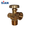 SiAN 17bar Brass Safety 510U LPG Cylinder Mexico 40 LBS POL Valves